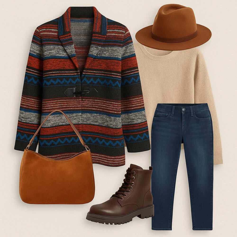 One World XL Knit Toggle Coat